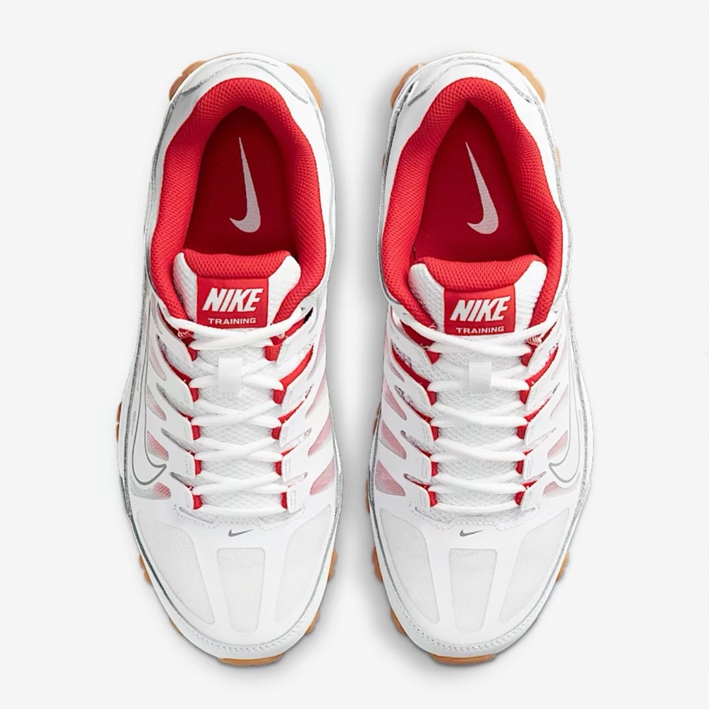 Nike White and Red Training Sneakers